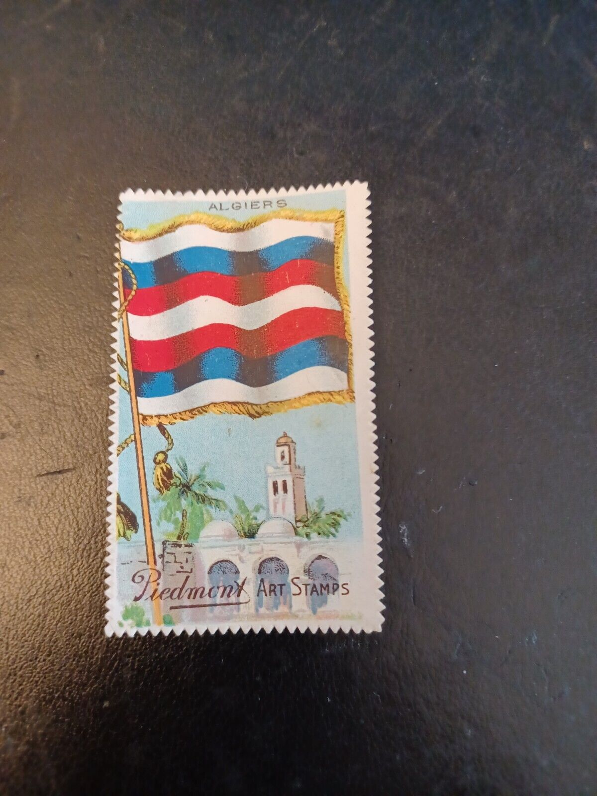 T330-5 Piedmont Tobacco Stamp - Art Stamps Flag Series - Algiers