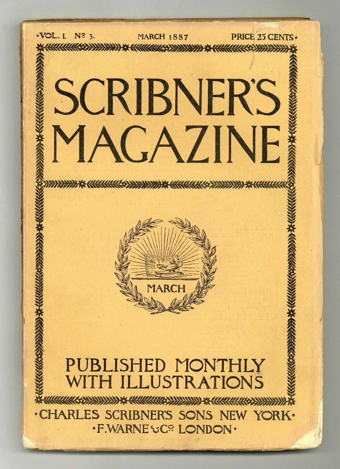 Scribner's Magazine Mar 1887 Vol. 1 #3 GD/VG 3.0