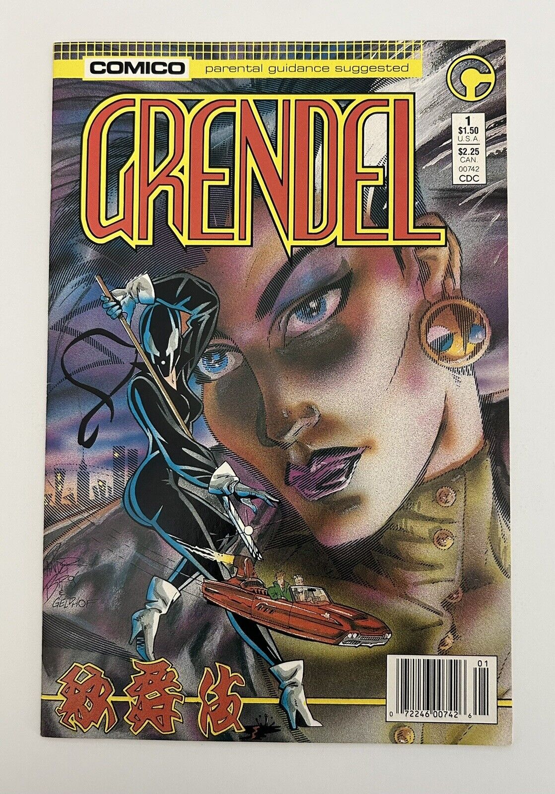 GRENDEL lot - 14 issues, #s 1 - 13, 16  (Comico, 1986-1987) Minty