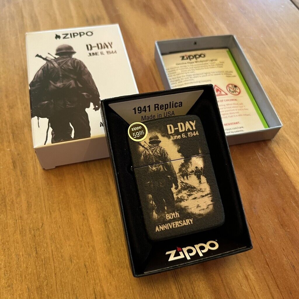 Zippo 46261, 80th Anniversary D-Day Collectible, Numbered to 10000, NEW