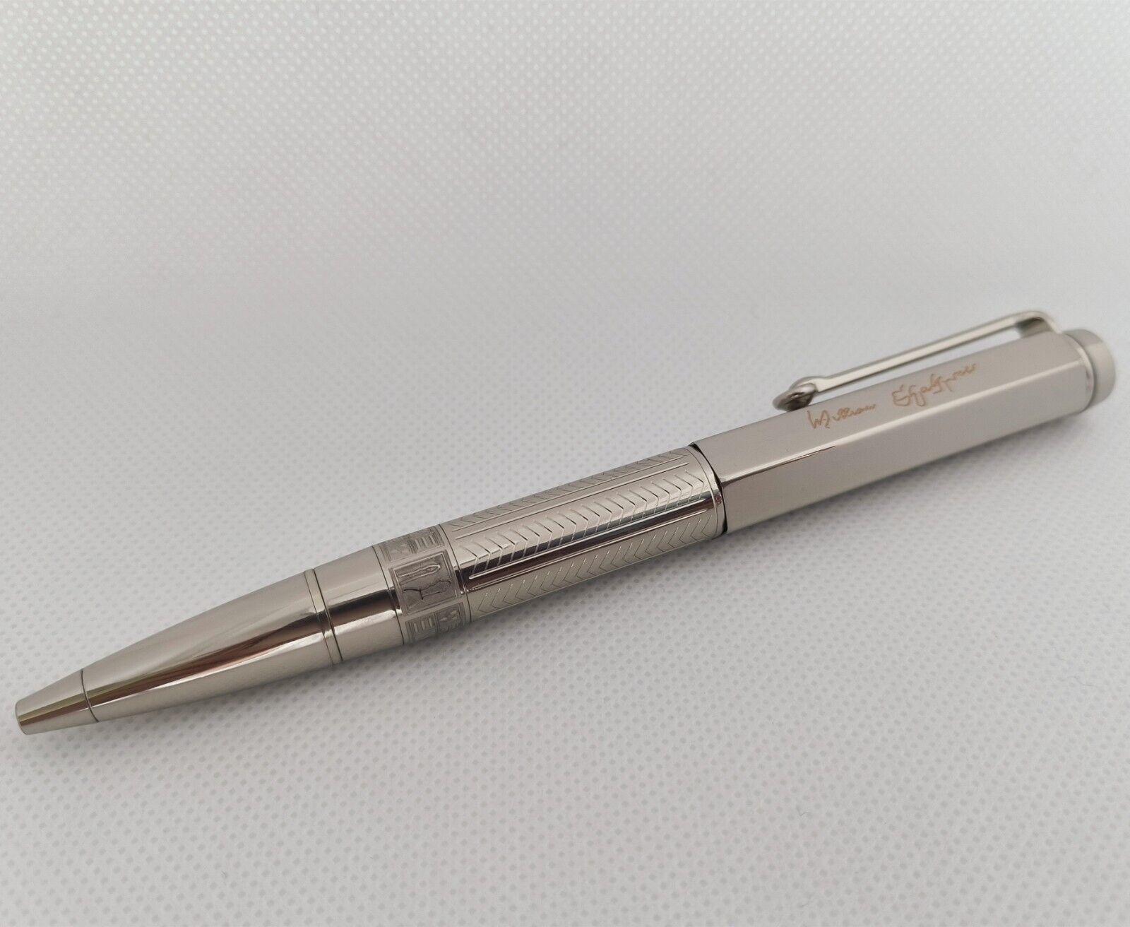 Luxury New Great Writers Metal Series Silver Color 0.7mm Ballpoint Pen