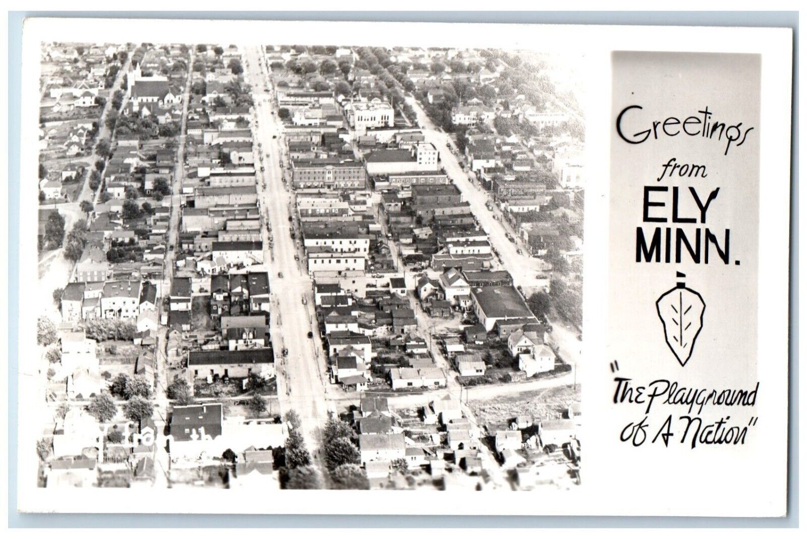 Elly Minnesota MN Postcard RPPC Photo Greetings The Playground Of Nation c1930's