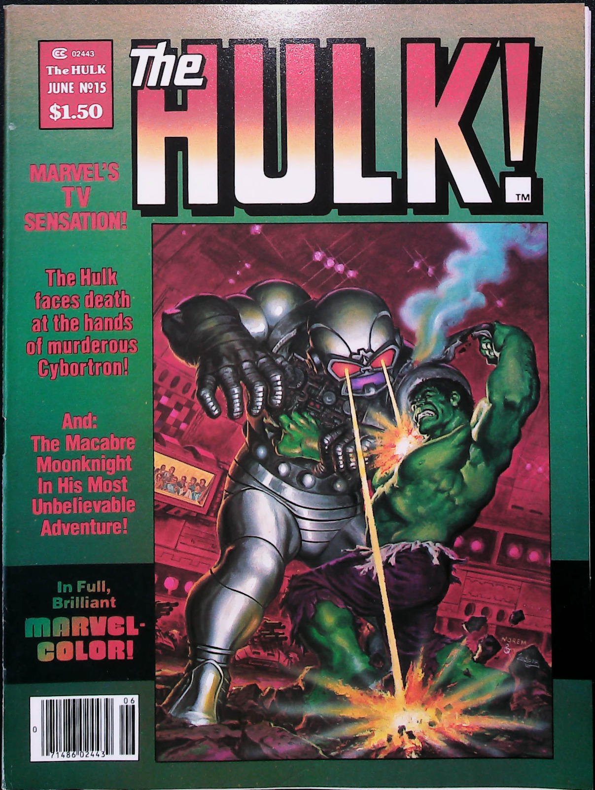 Hulk Magazine (1979) Issue #15 NM Range Featuring Hulk and Moon Knight