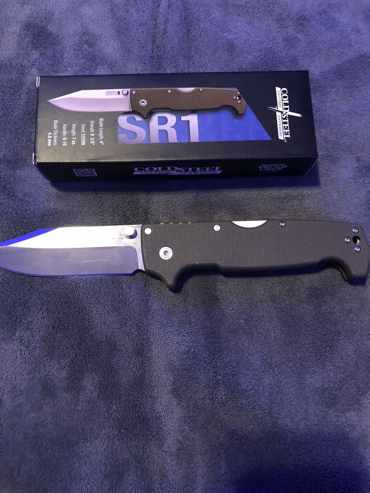 Cold Steel SR1 Triad-Lockback Folding Pocket Knife S35VN  Plain Edge. N.I.B