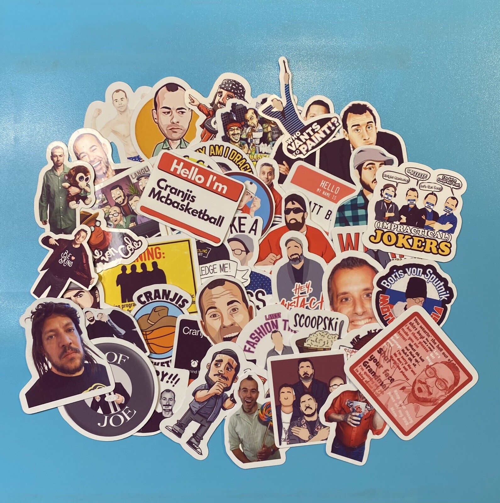 Impractical Jokers Stickers 40 Pack Waterproof Gloss Finish Stickers