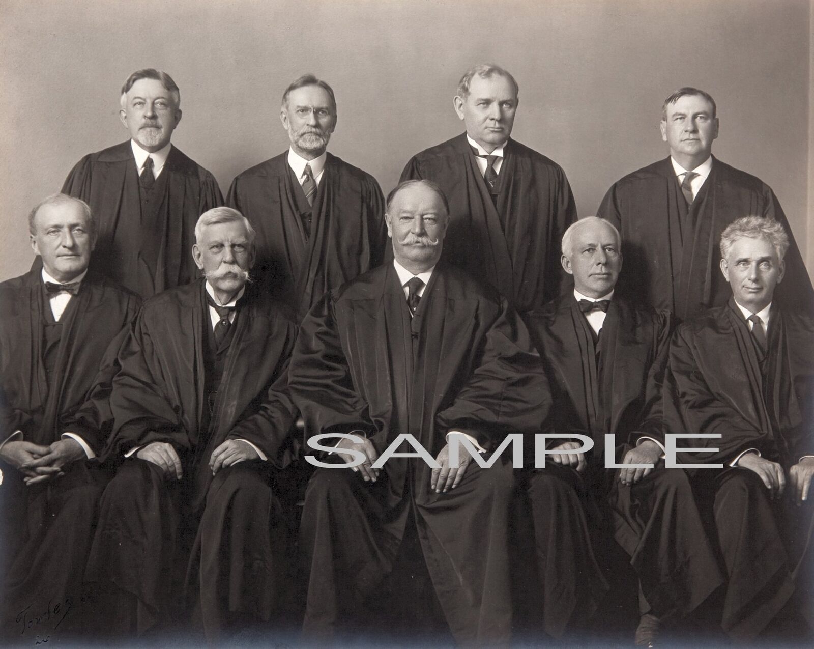 1927 Chief Justice WILLIAM H TAFT & The US Supreme Court 8.5x11 PHOTO
