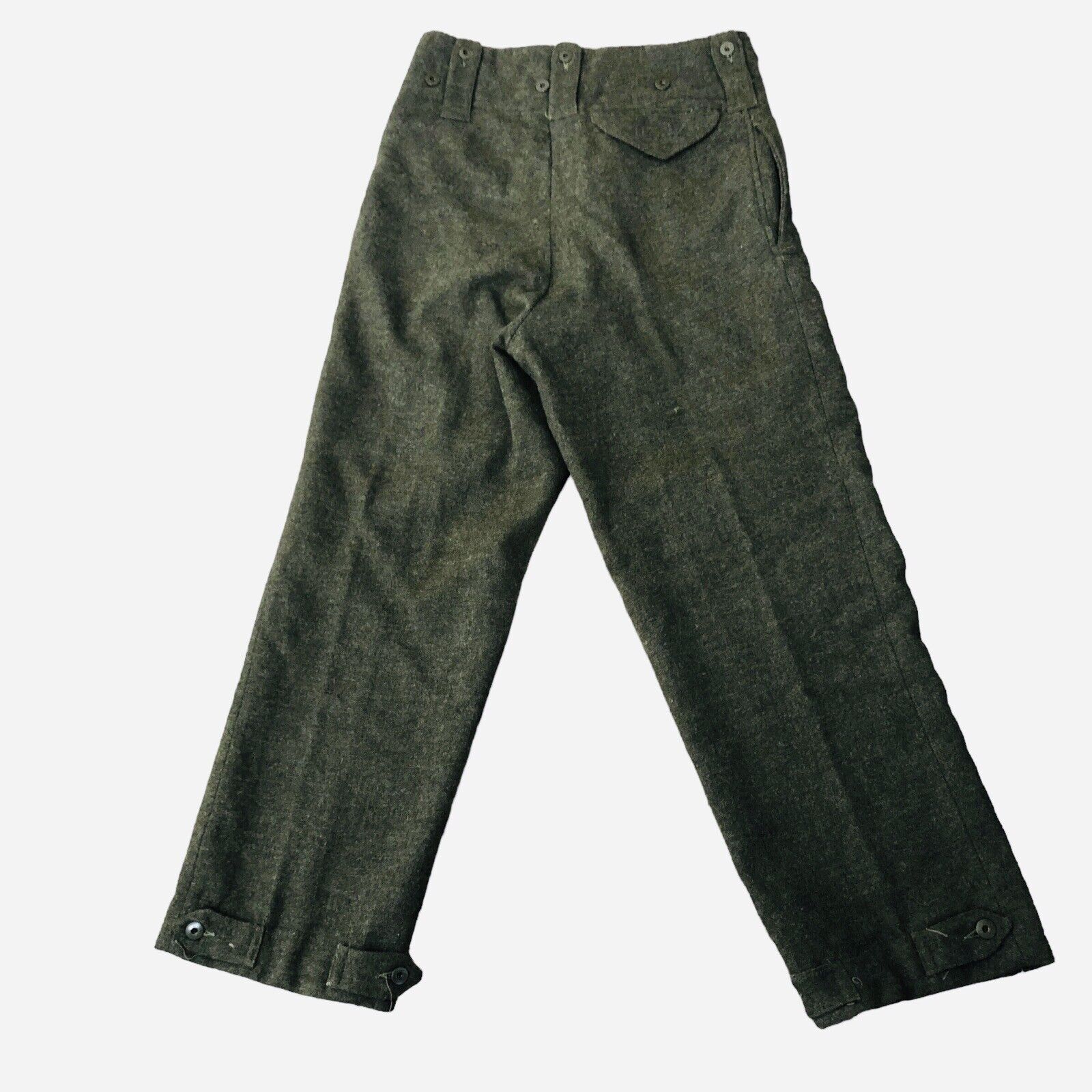 Vintage 1950s Military Pants OG Wool Maritime Pant Mfg Trousers ￼Size 3 Waist 31