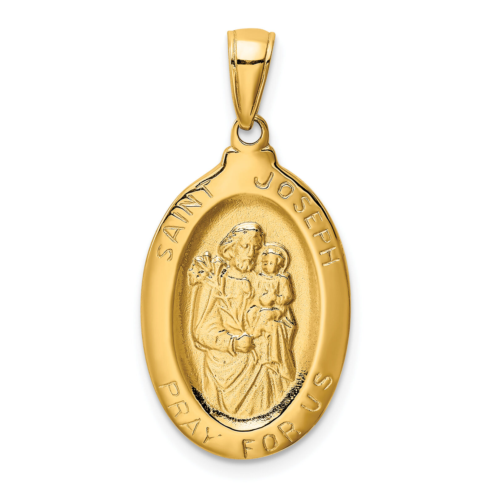 14k Saint Joseph Medal Pendant M1502