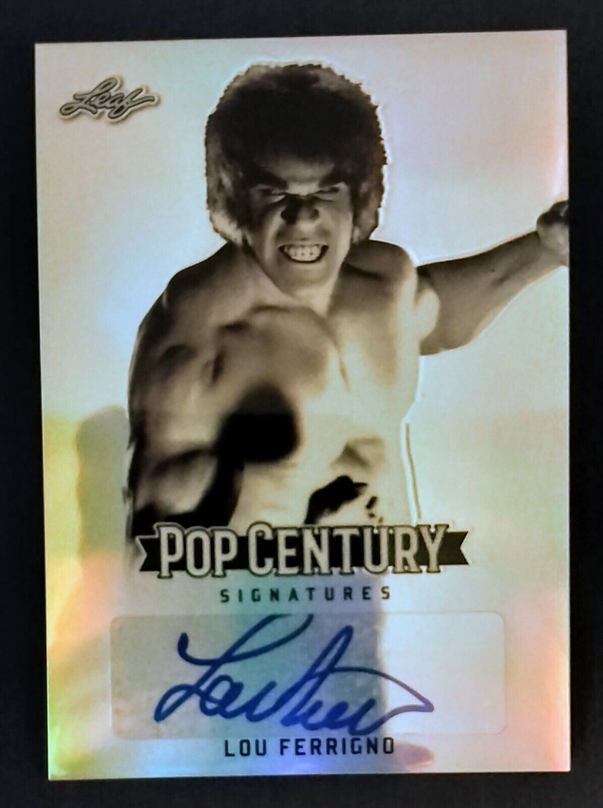 2018 Leaf Pop Century Incredible Hulk Lou Ferrigno Auto Autograph Card 