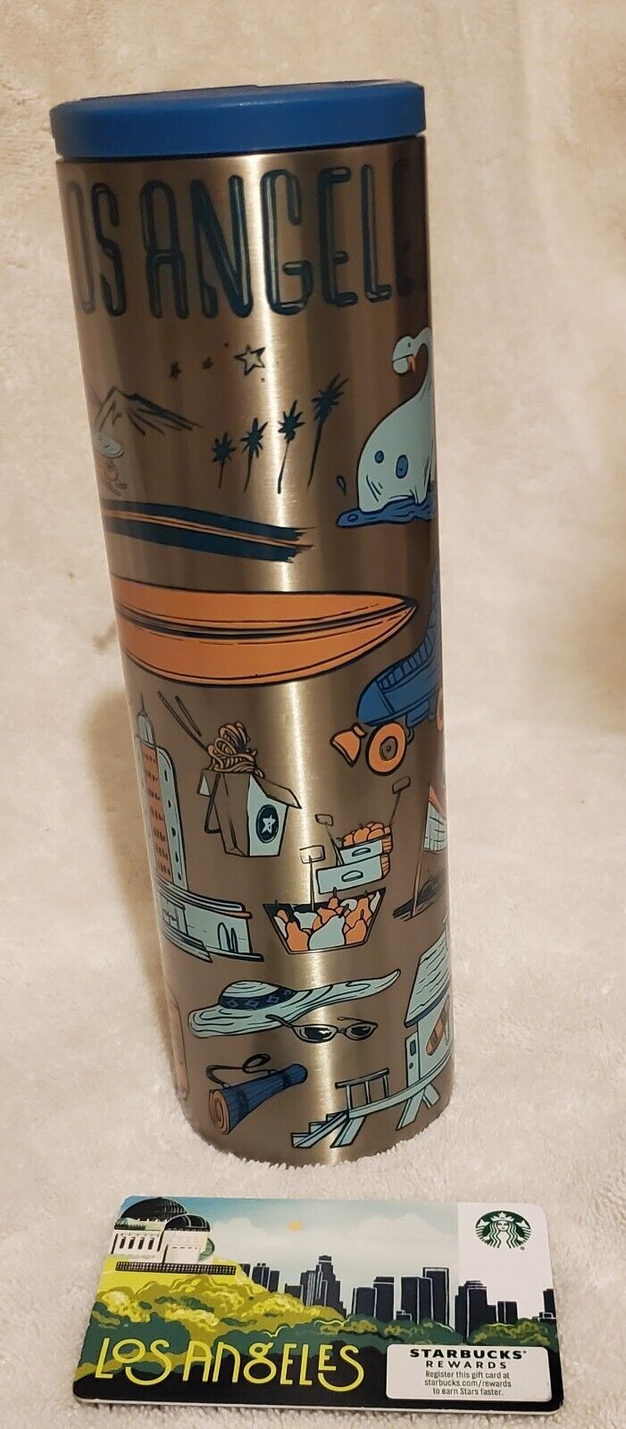 2019 Starbucks Stainless Steel Tumbler Los Angeles been There Series 16 oz NEW