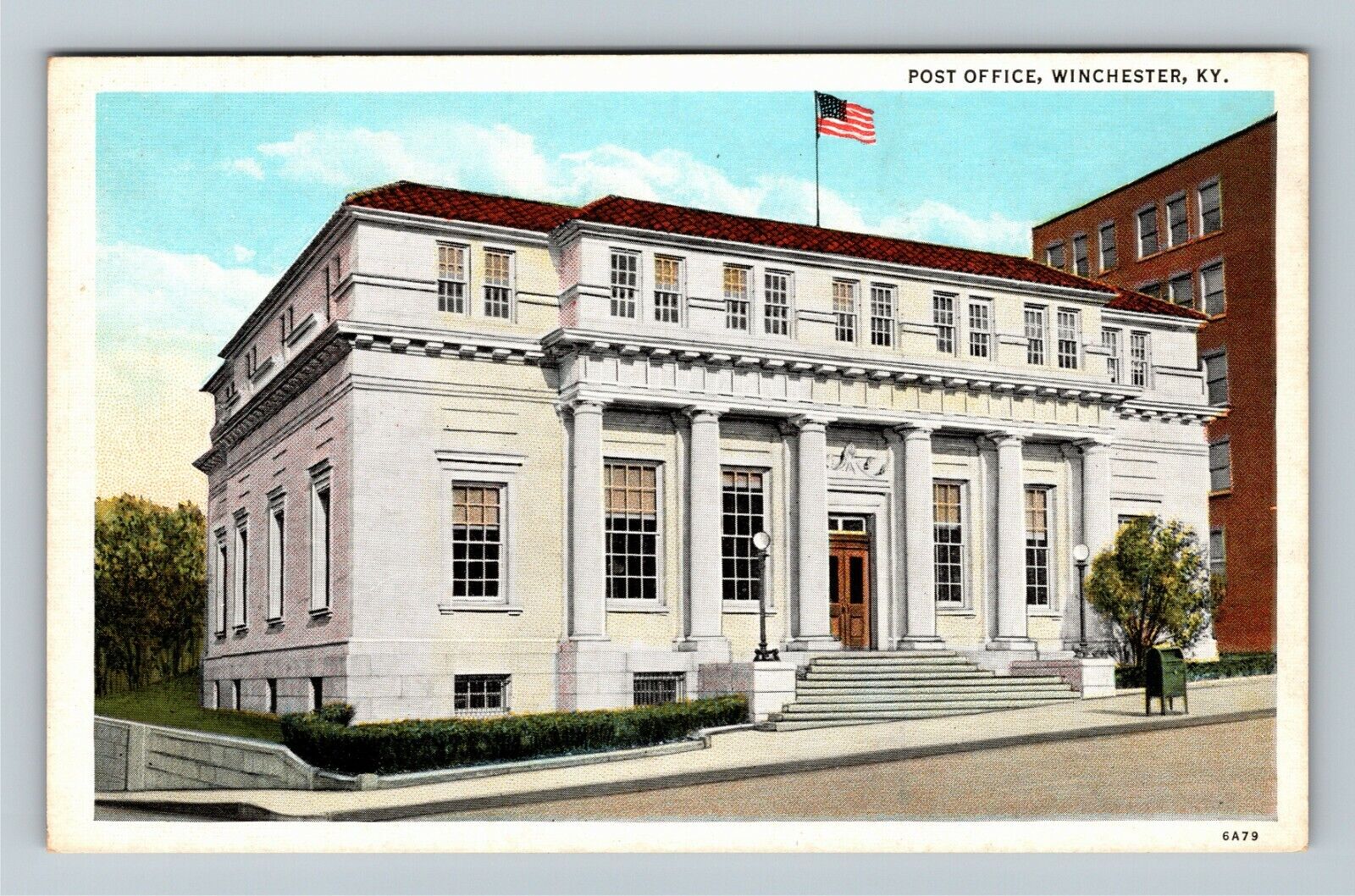 Winchester KY-Kentucky, Post Office Building Vintage Souvenir Postcard