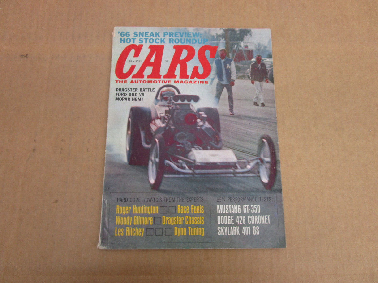 HI-PERFORMANCE CARS magazine July 1965 drag race muscle Mustang Skylark Coronet