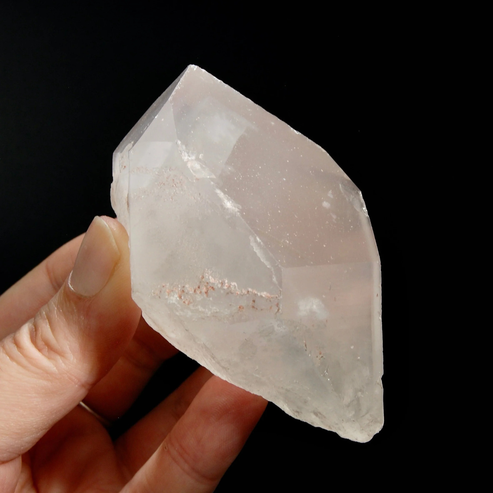 3in 192g RARE Large Trans Channeler Pink Lithium Lemurian Seed Quartz Crystal, R