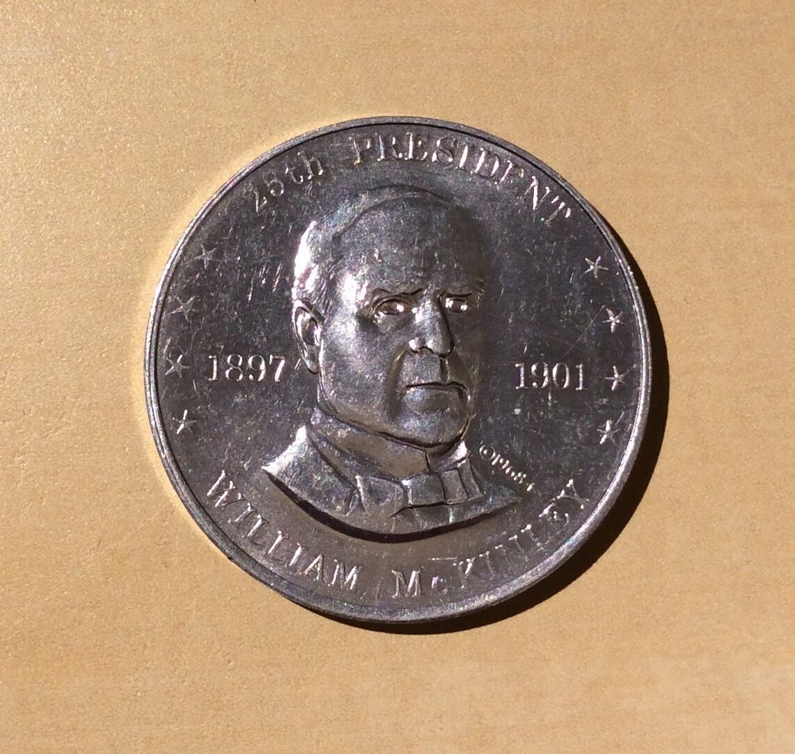 Shell's Mr. President Coin Game William McKinley 25th President (1968) Medal