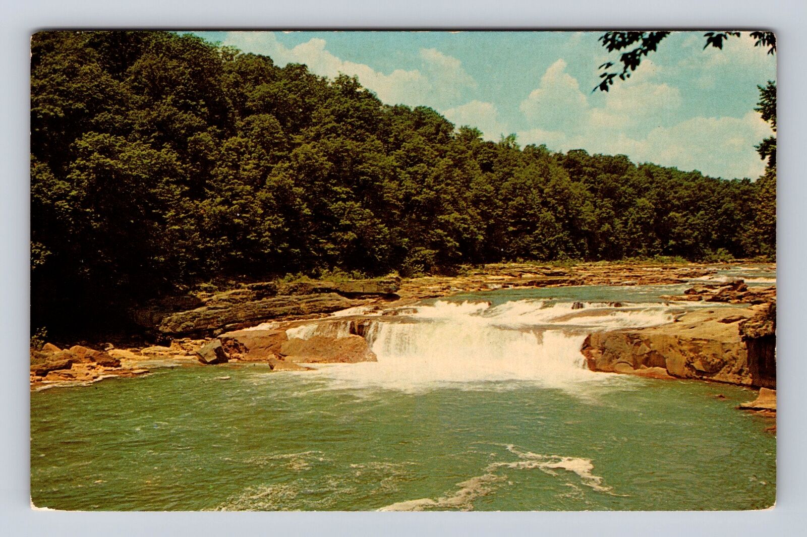 Uniontown PA-Pennsylvania, Ohiopyle Falls, Antique, Vintage Souvenir Postcard