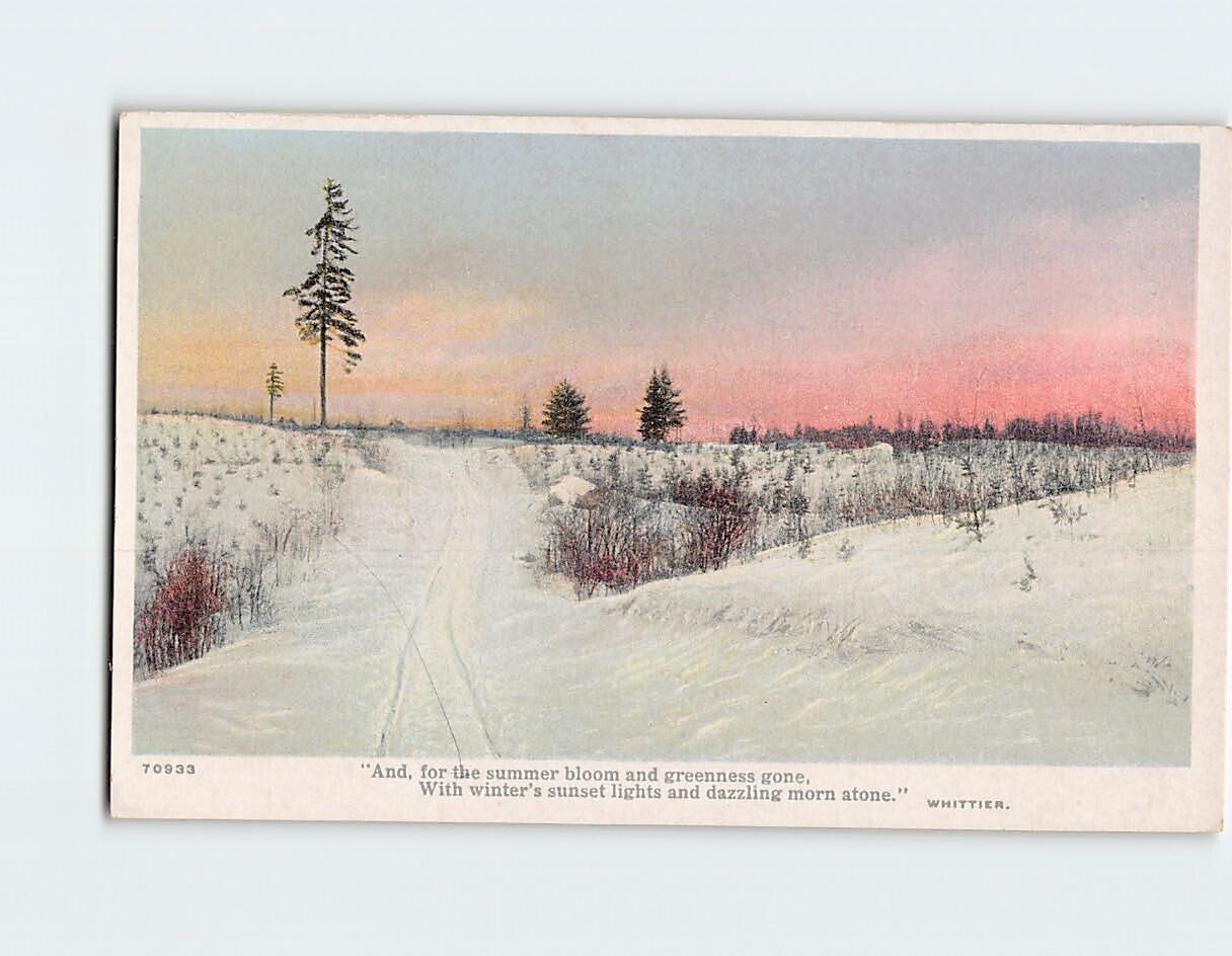 Postcard Nature Winter Landscape Scenery