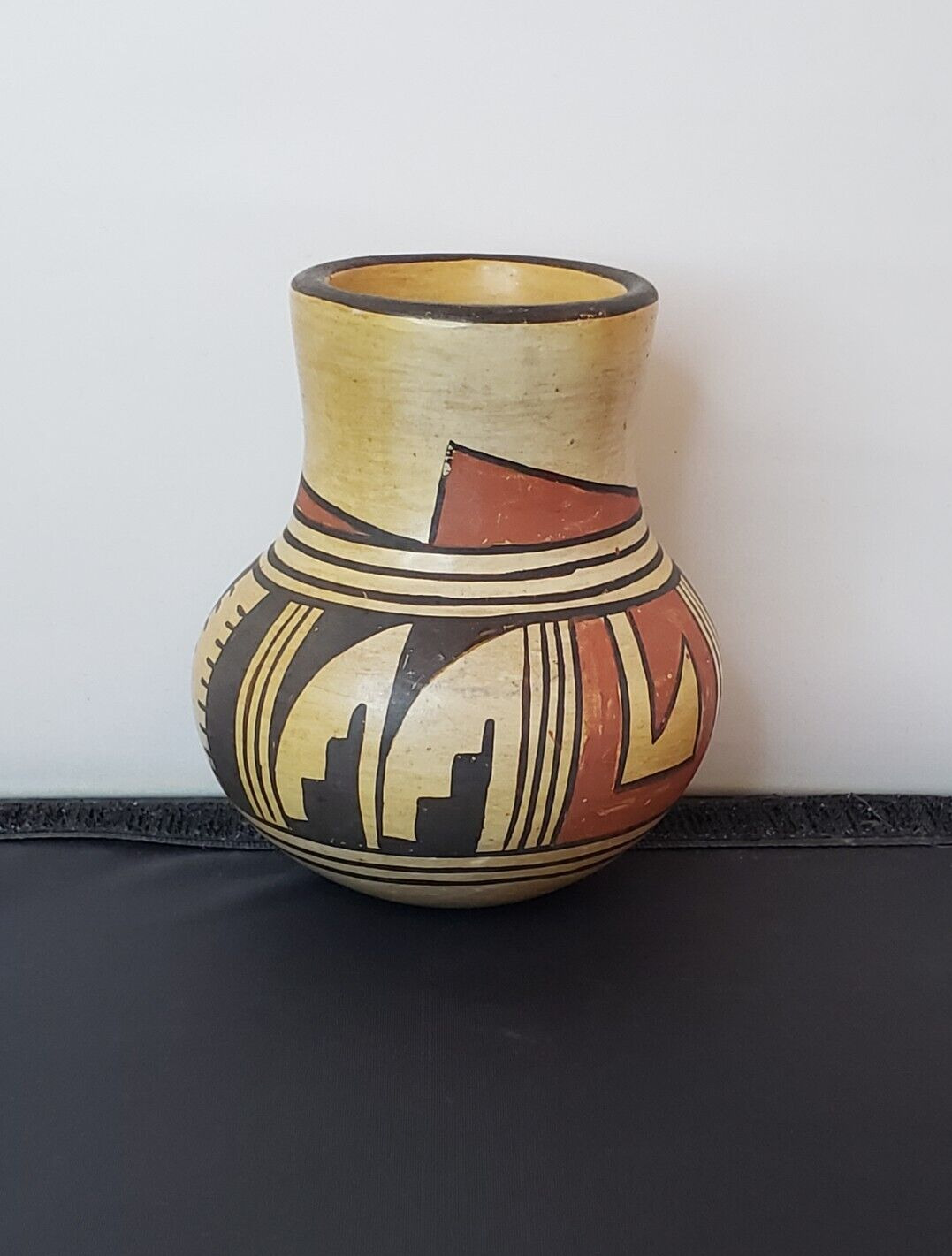 Ethel Youvella Native American Hopi Pottery - Jug Vase