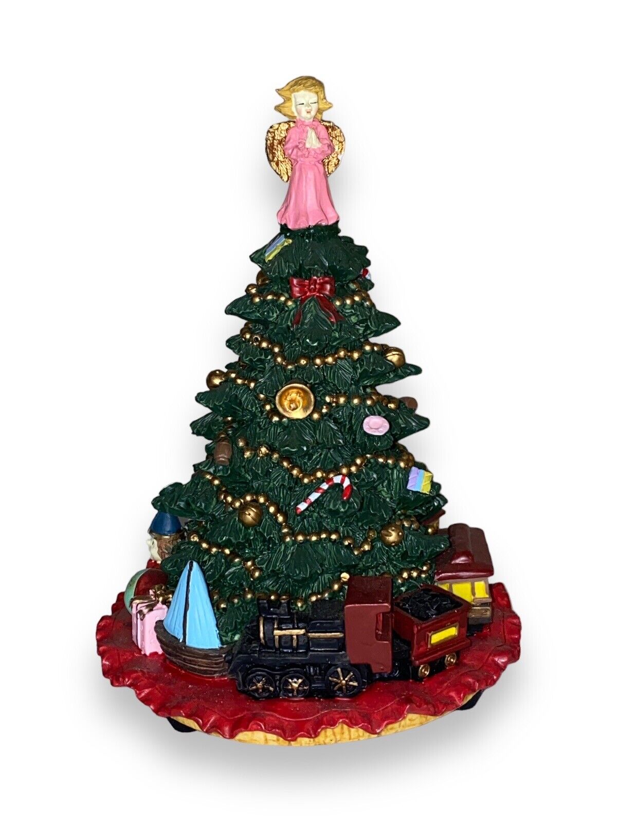 Vintage Herco Musical Christmas Tree “Oh Christmas Tree” Carousel Train Set