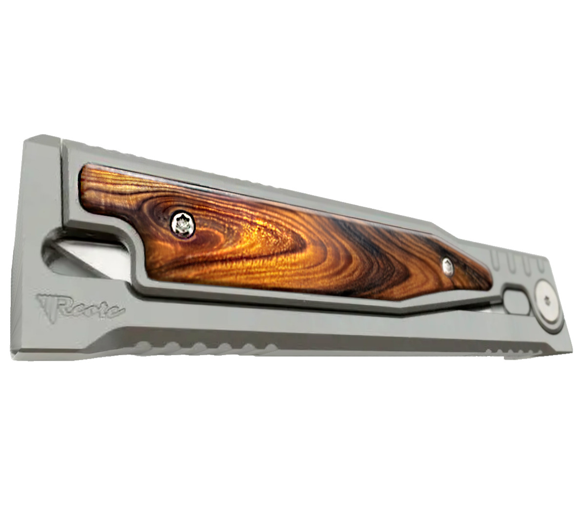 Customized Desert Ironwood Scales for REATE XO Knife