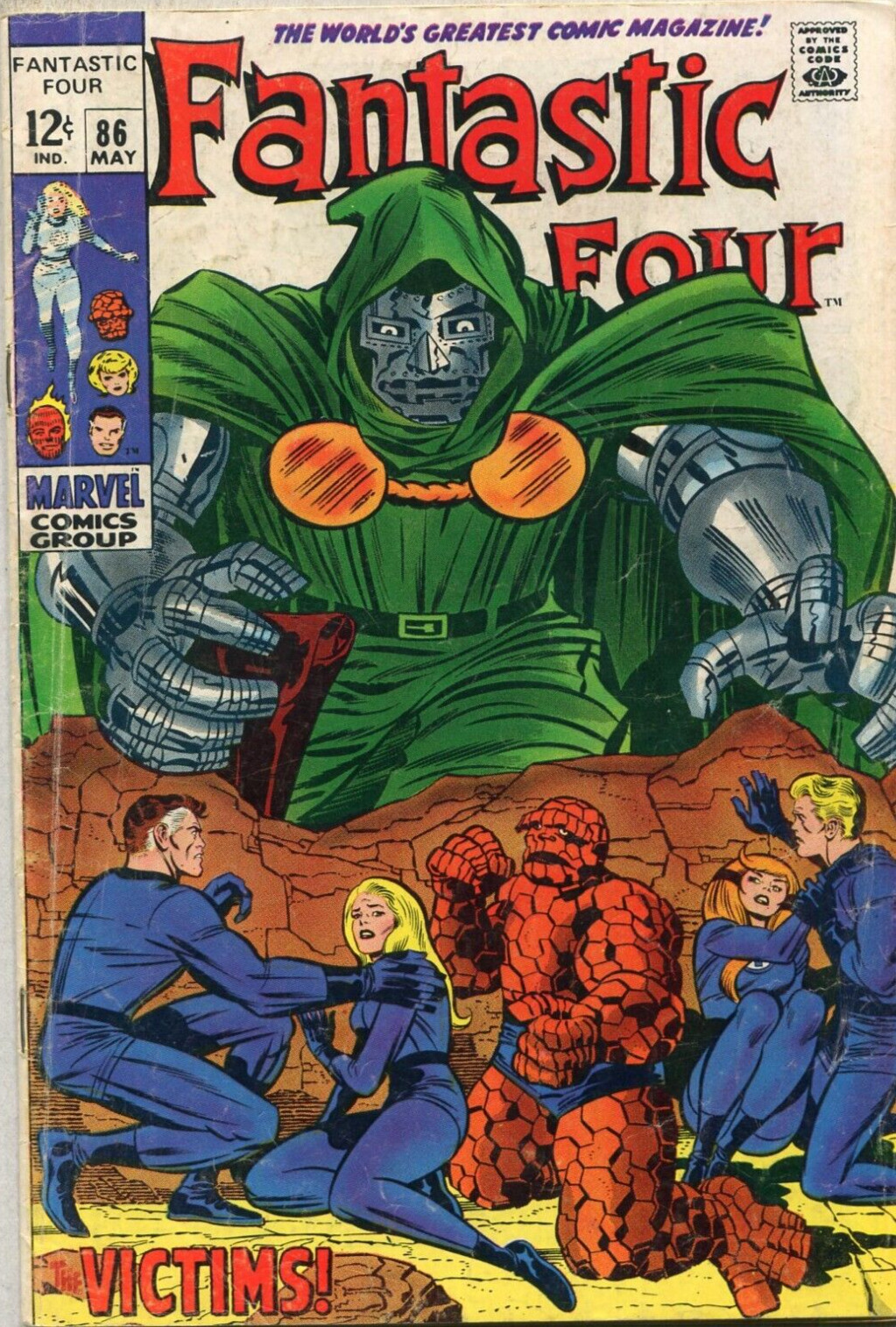 Fantastic Four #86 VG  Victims  Marvel Comics  SA