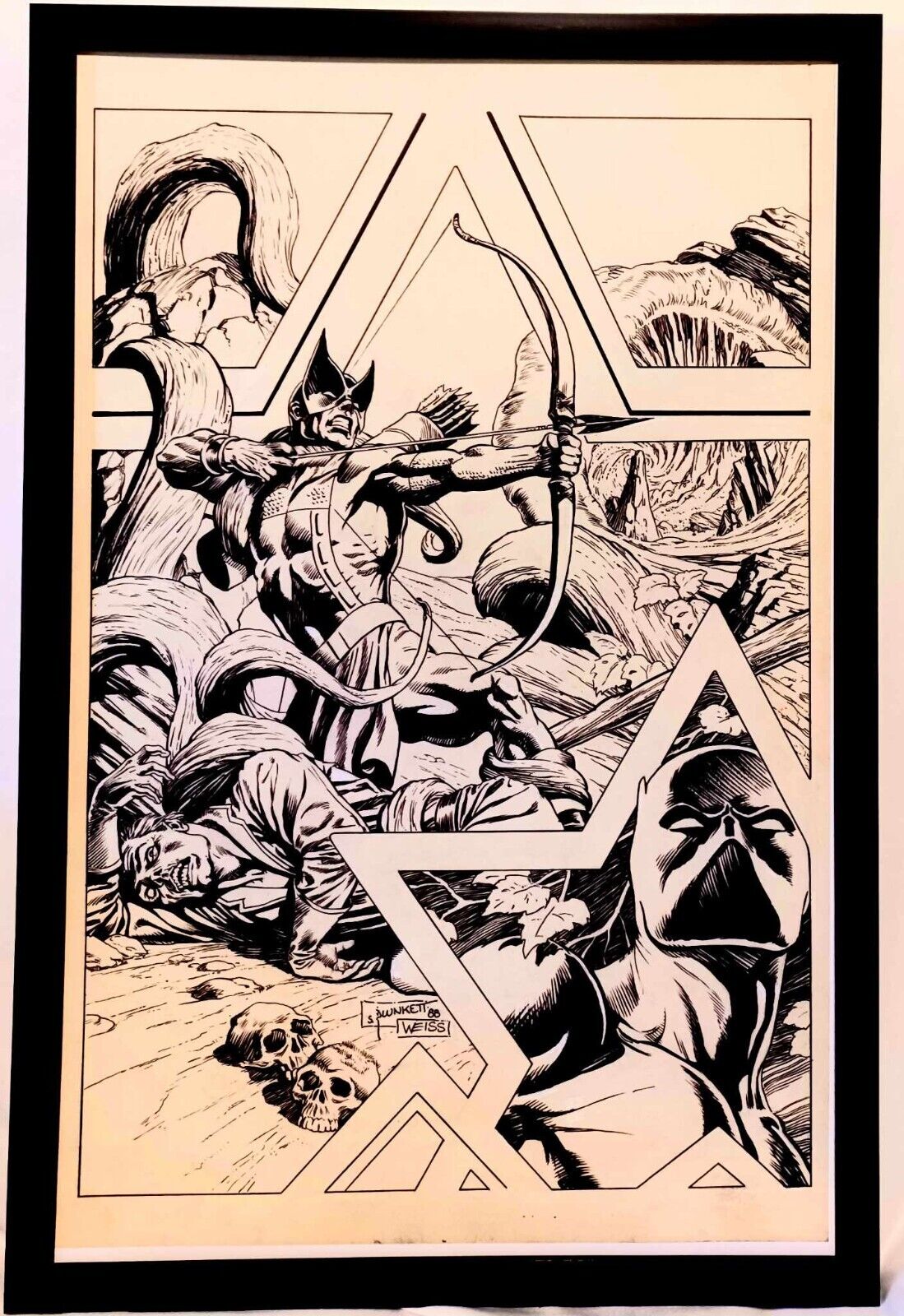 Solo Avengers #19 Sandy Plunkett 11x17 FRAMED Original Art Poster Marvel Comics