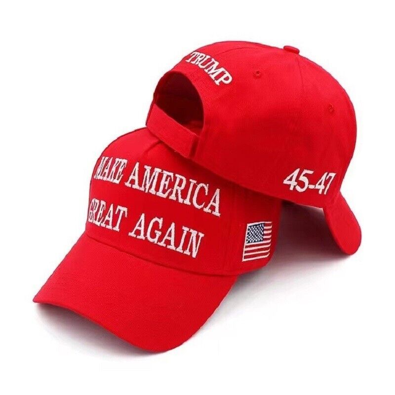 Trump 2024 45-47 MAGA Hat Make America Great Again Donald Trump Slogan with USA