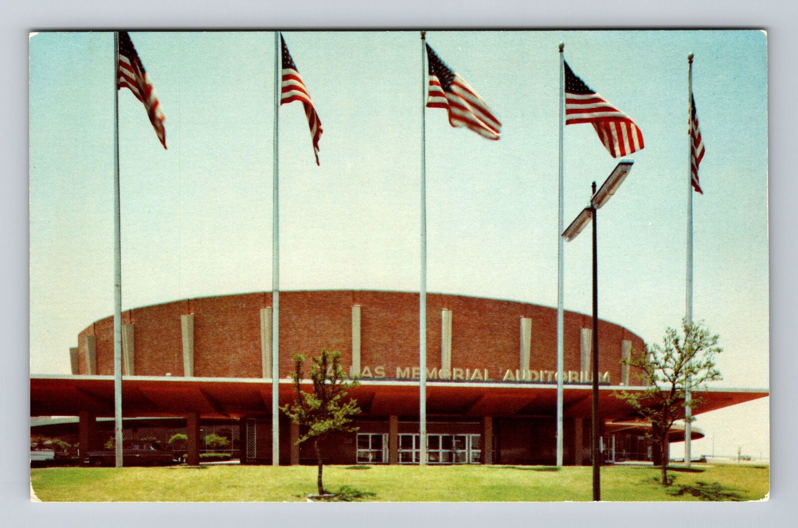 Dallas TX-Texas, Dallas Memorial Auditorium Antique Souvenir Vintage Postcard