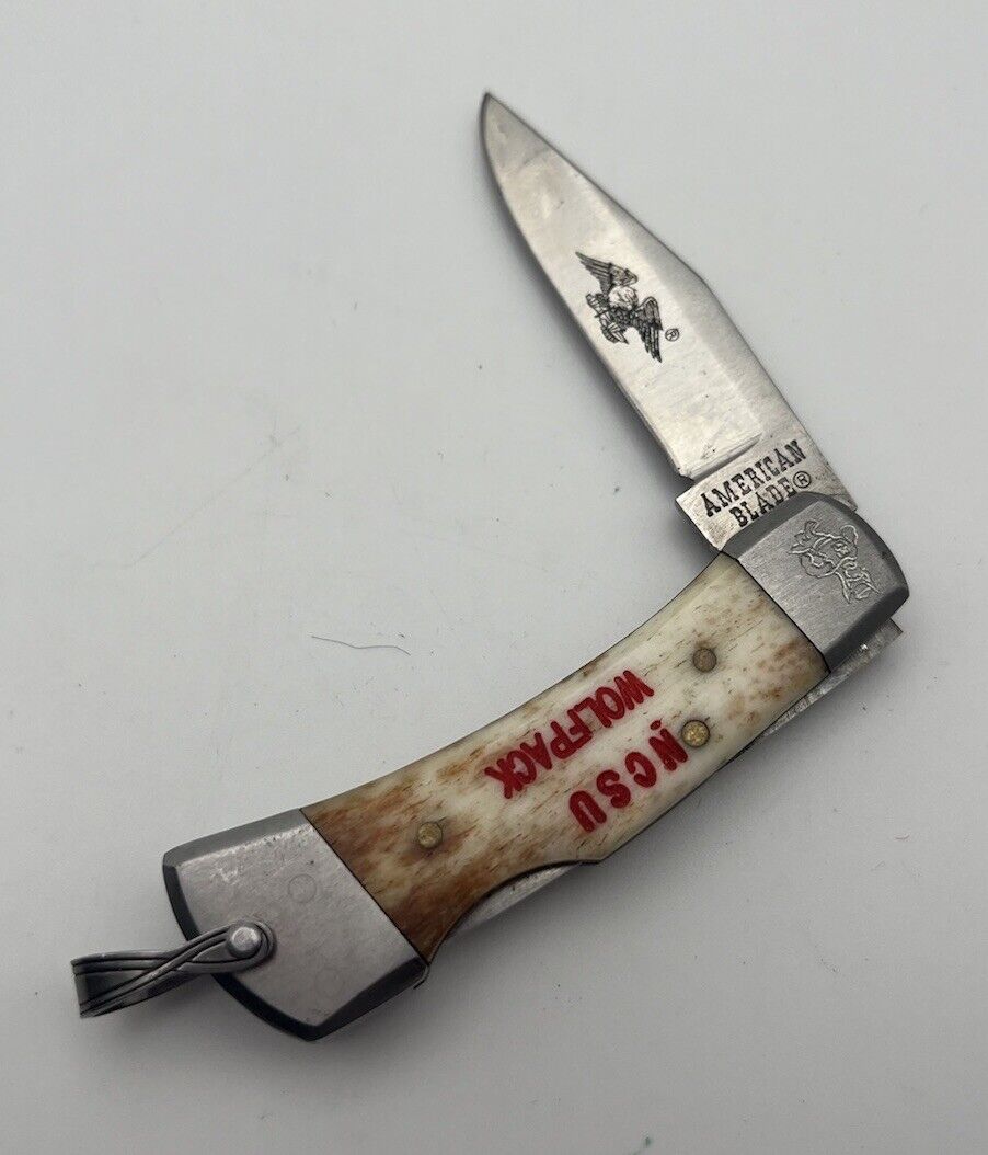 Vintage American Blade NCSU Wolfpack Pocket Knife/Japan