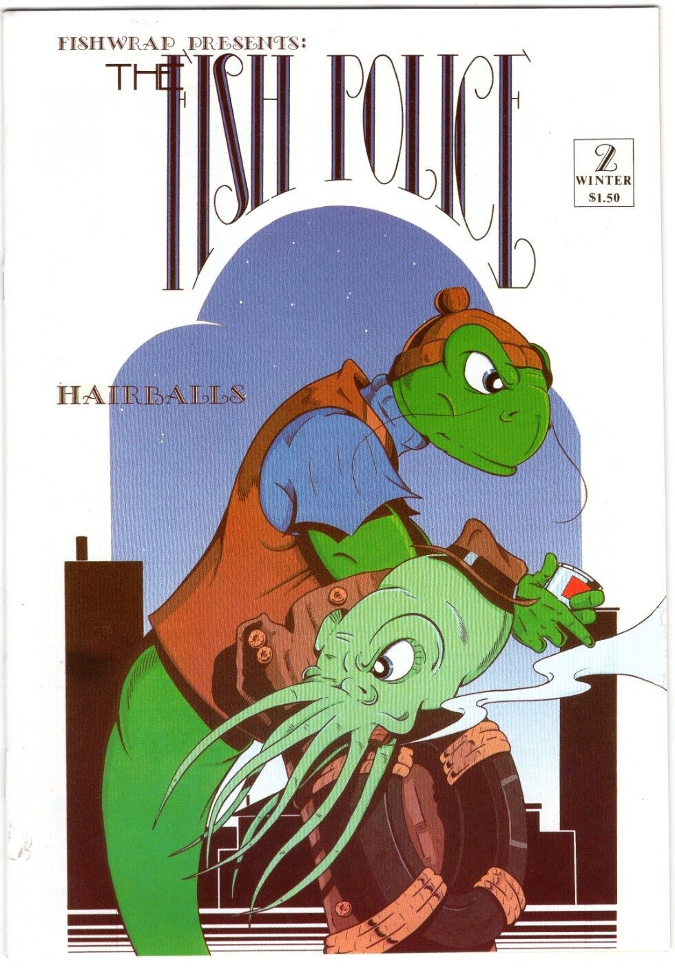 The Fish Police - Hairballs - Issue No. 2, 1986 - Pristine - 1st printin