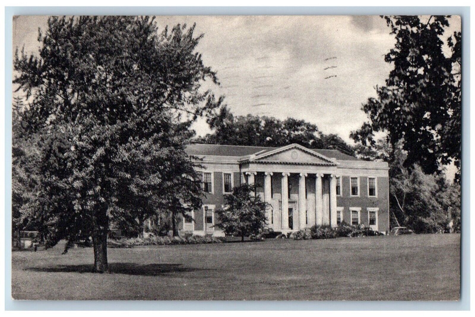 College Park Maryland Postcard Library Administration University c1939 Vintage