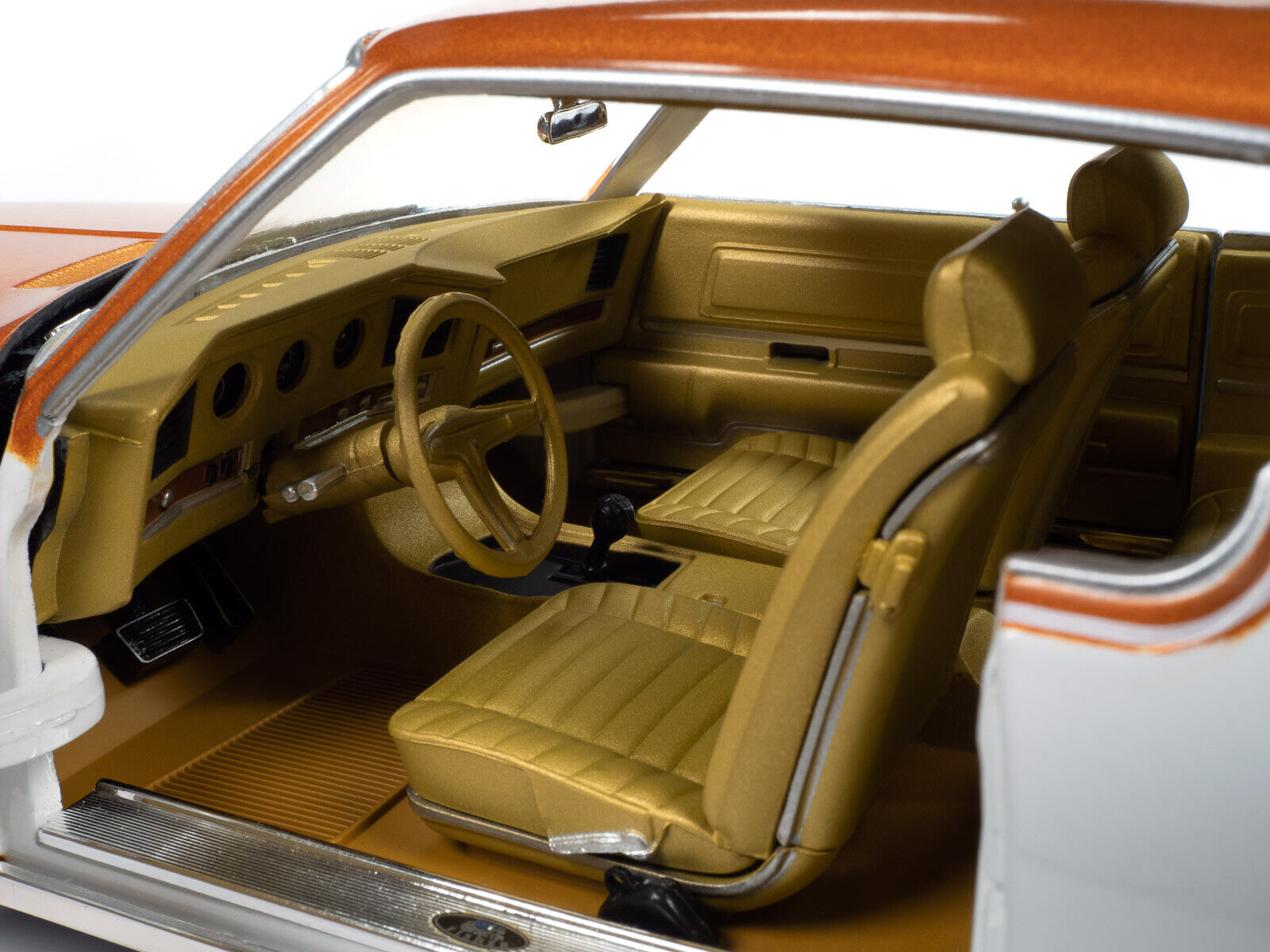 1969 Pontiac Royal Bobcat Grand Prix Model J Cameo White with Firefrost Gold