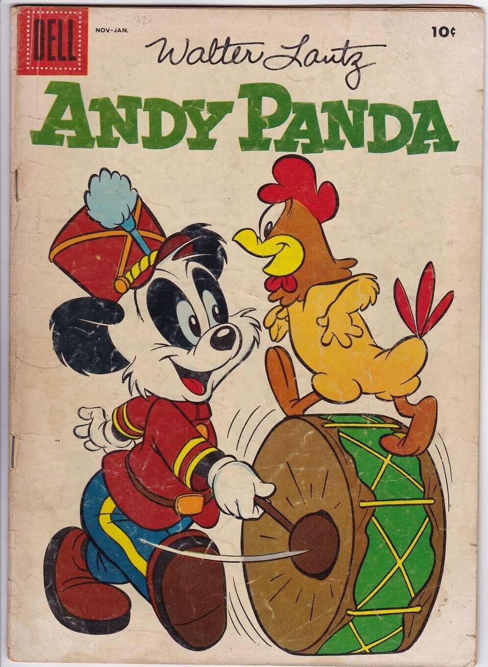 ANDY PANDA # 34 (DELL) (1956) WALTER LANTZ - CHARLIE CHICKEN - PHIL de LARA art