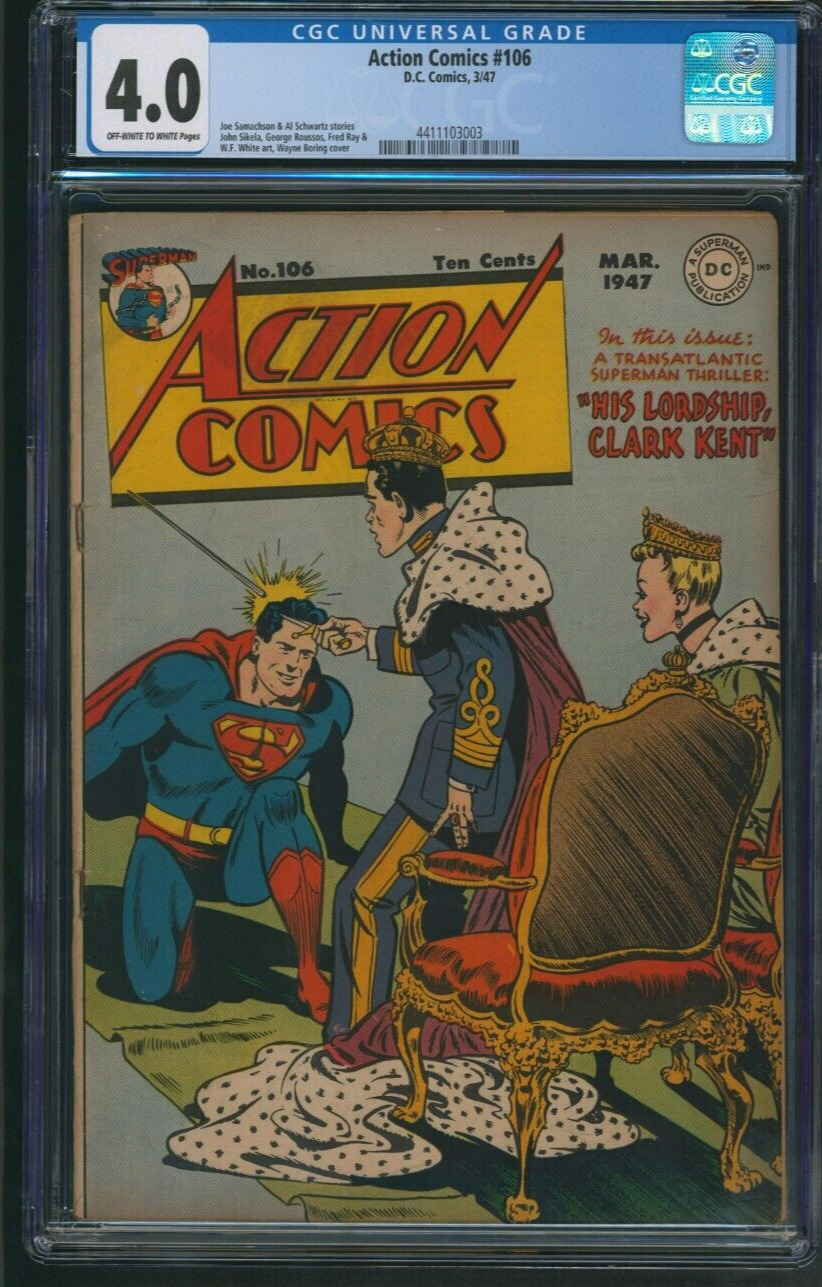 Action Comics #106 DC Comics Golden Age Superman 1947
