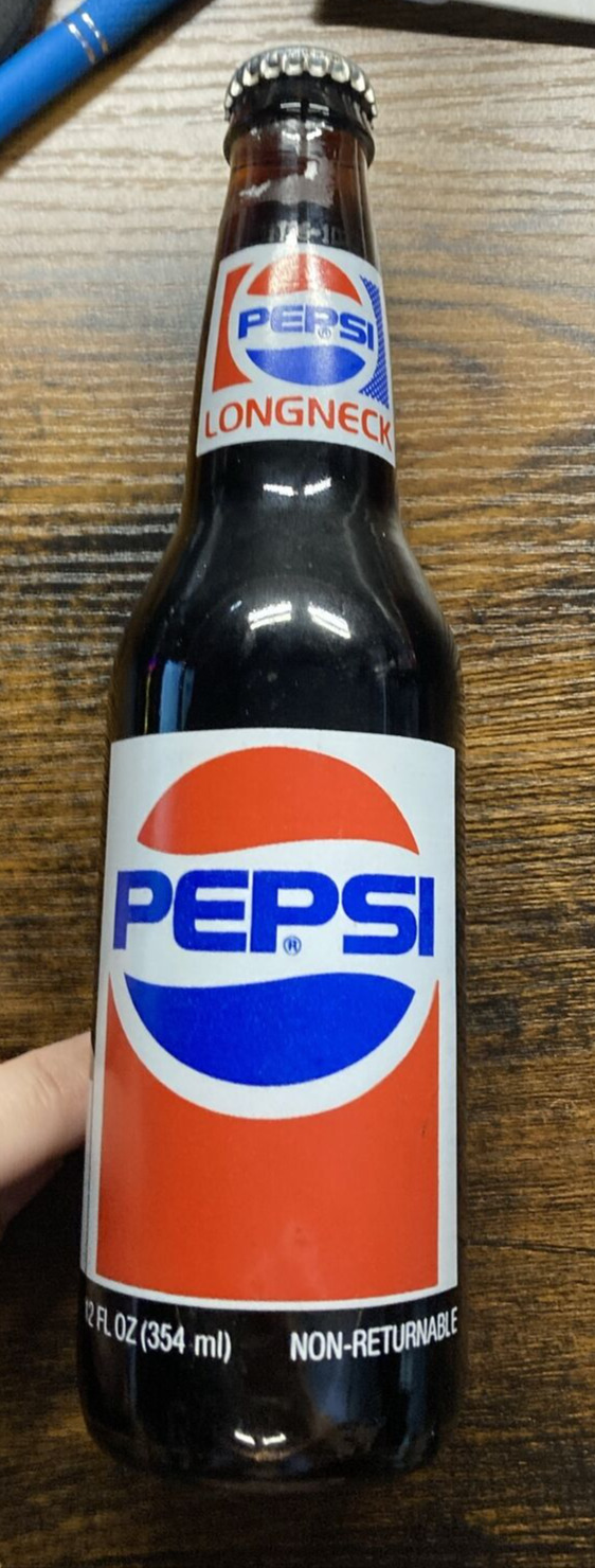 Vintage 1991 Dollywood Glass Pepsi Longneck Bottle All-American Year (Sealed)
