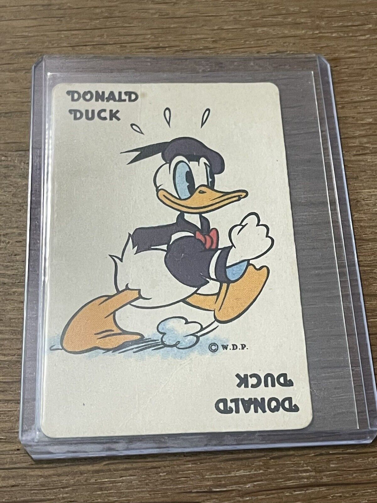 1941 WALT DISNEY WHITMAN DONALD DUCK OLD MAID CARD GAME CARD RARE DISNEYANA