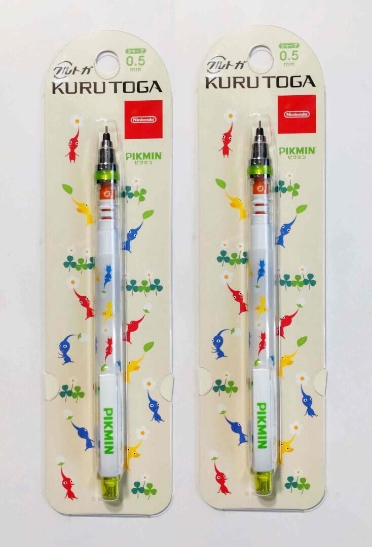 Pikmin Kurutoga mechanical pencil 0.5mm Set of 2 Nintendo Store Limited New