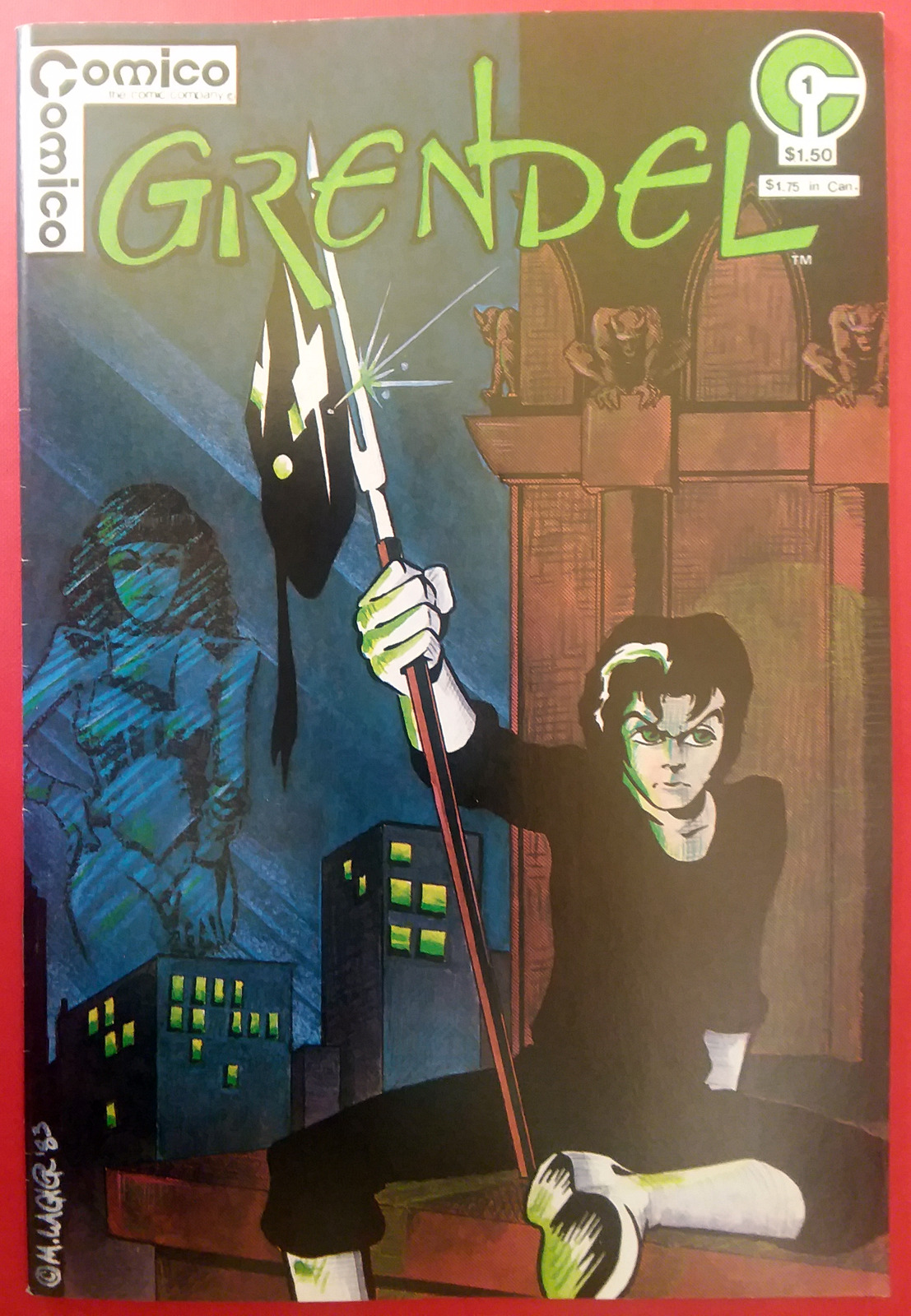 💎 Grendel #1 (1983, Comico) VF Origin Hunter Rose Matt Wagner