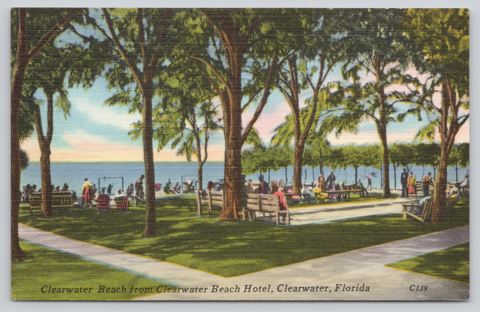 Postcard Clearwater Beach, Florida, from Clearwater Beach Hotel A527