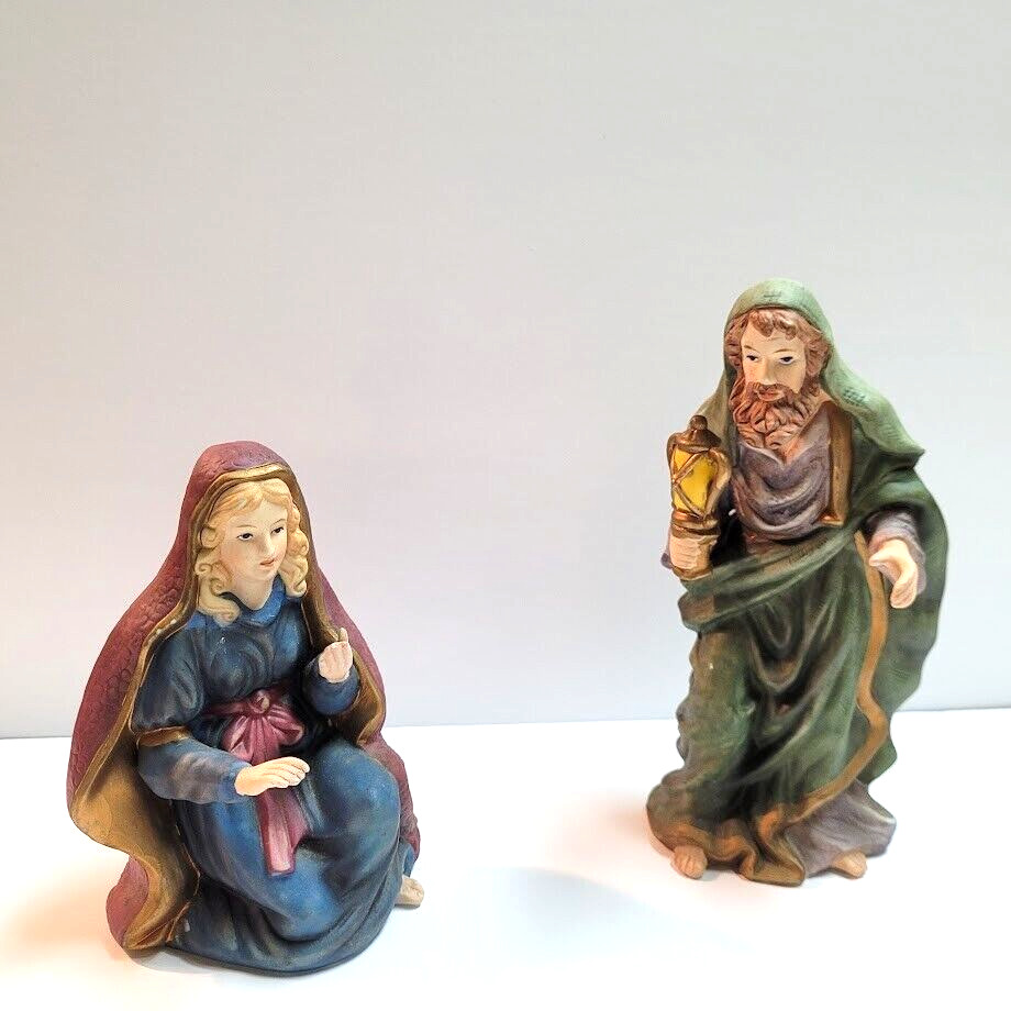 Home Interiors Nativity  Model #54035  Mary & Joseph  2002  replacement