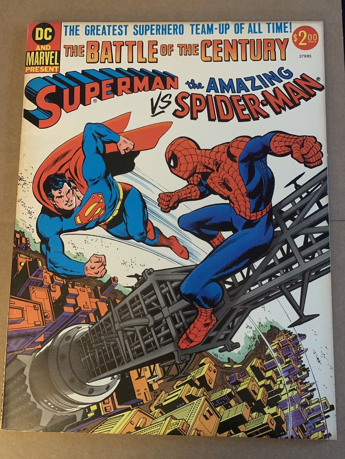 The Battle Of The Century Superman Vs The Amazing Spiderman 1976 Oversized Comic