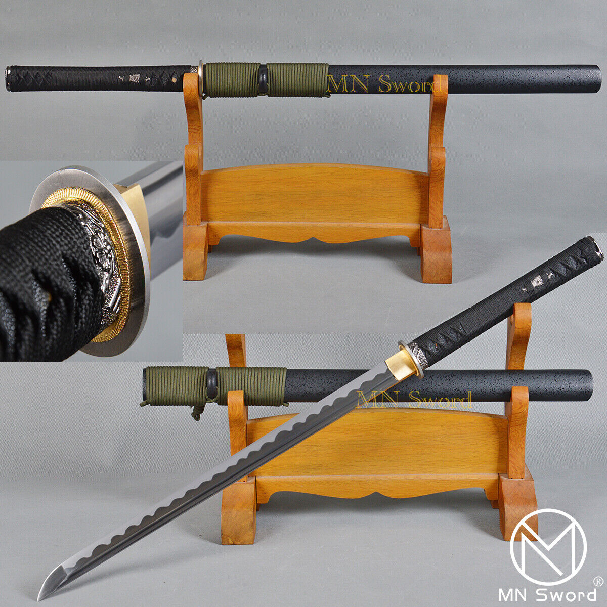 33'' Sharp Ninjato Battle Ready Japanese Samurai Ninja Straight Sword Wakizashi