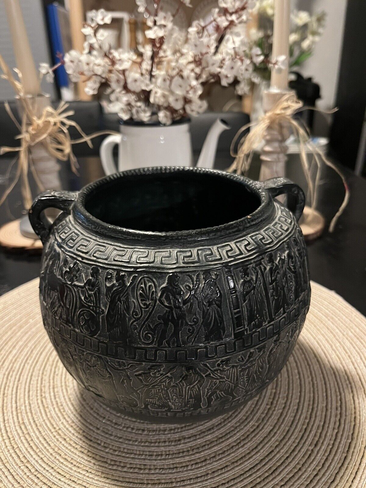 Small Vintage Greek Ceramic Pot