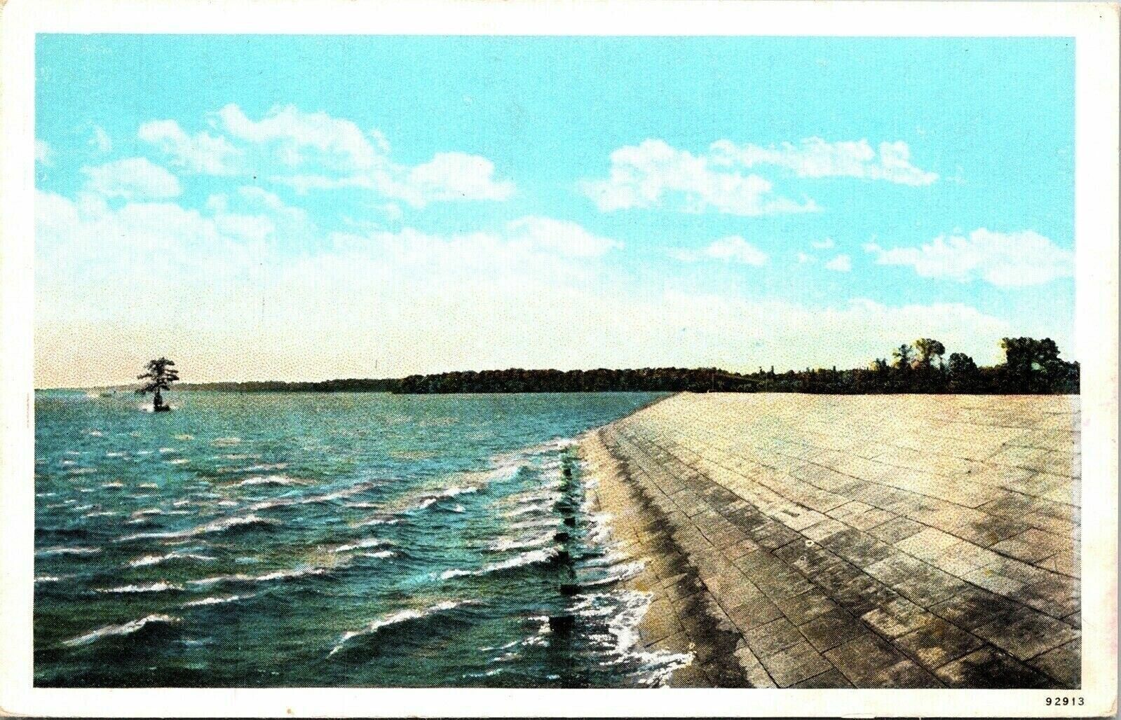 Jamestown Island Virginia VA Sea Wall WB Postcard VTG UNP Vintage Unused