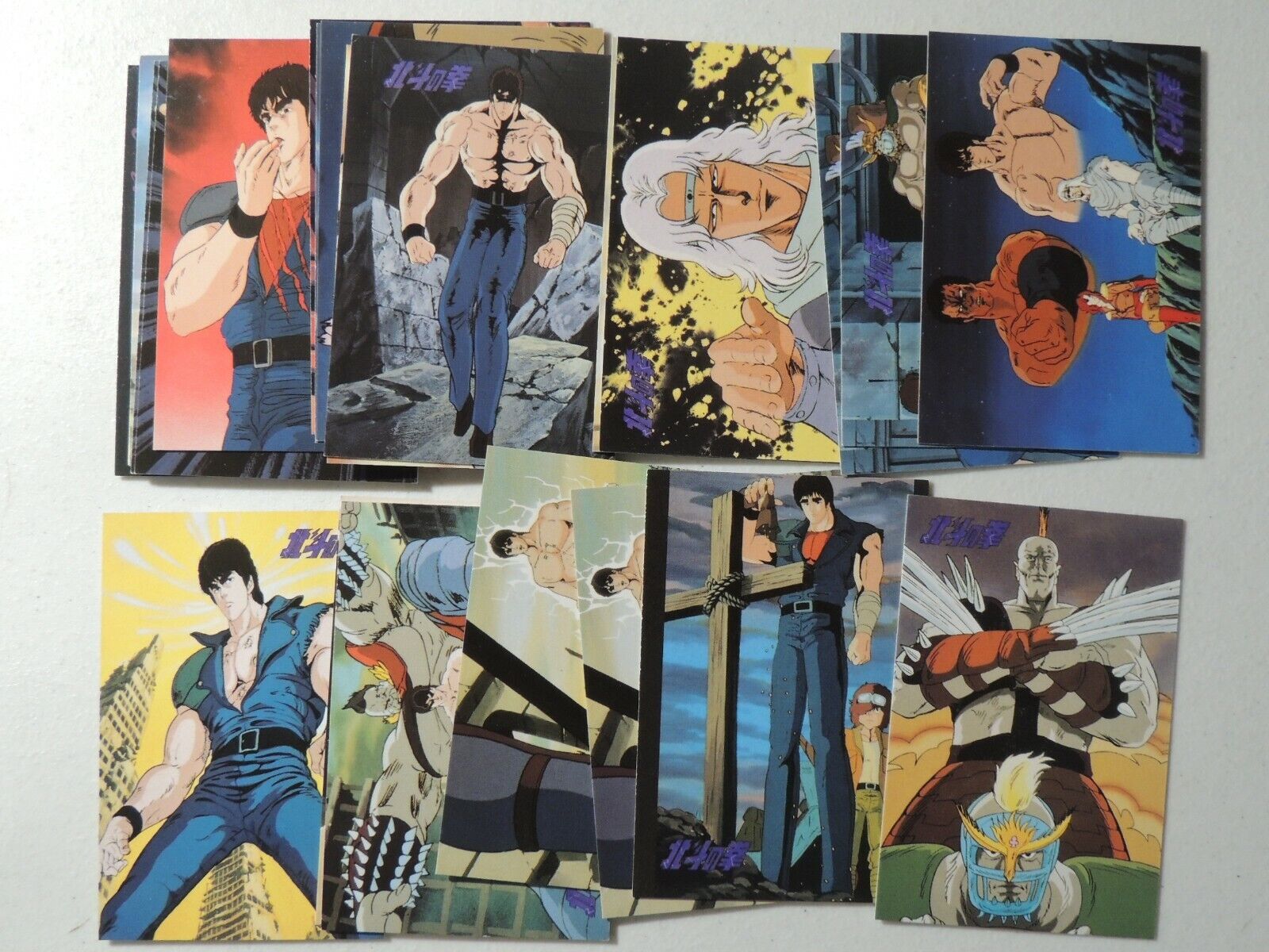 HOKUTO NO KEN LOT OF NON SPORT TRADING CARDS SEE PICS U GET ALL SHOWN 1987?
