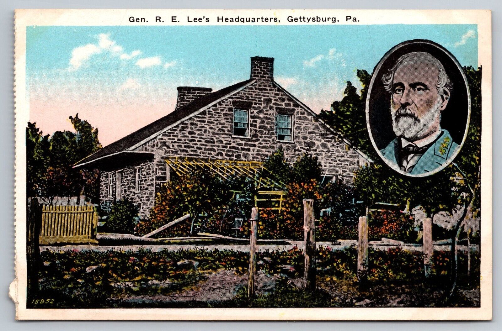 General Robert E Lee Headquarters Gettysburg, Pennsylvania Vintage Postcard. PA