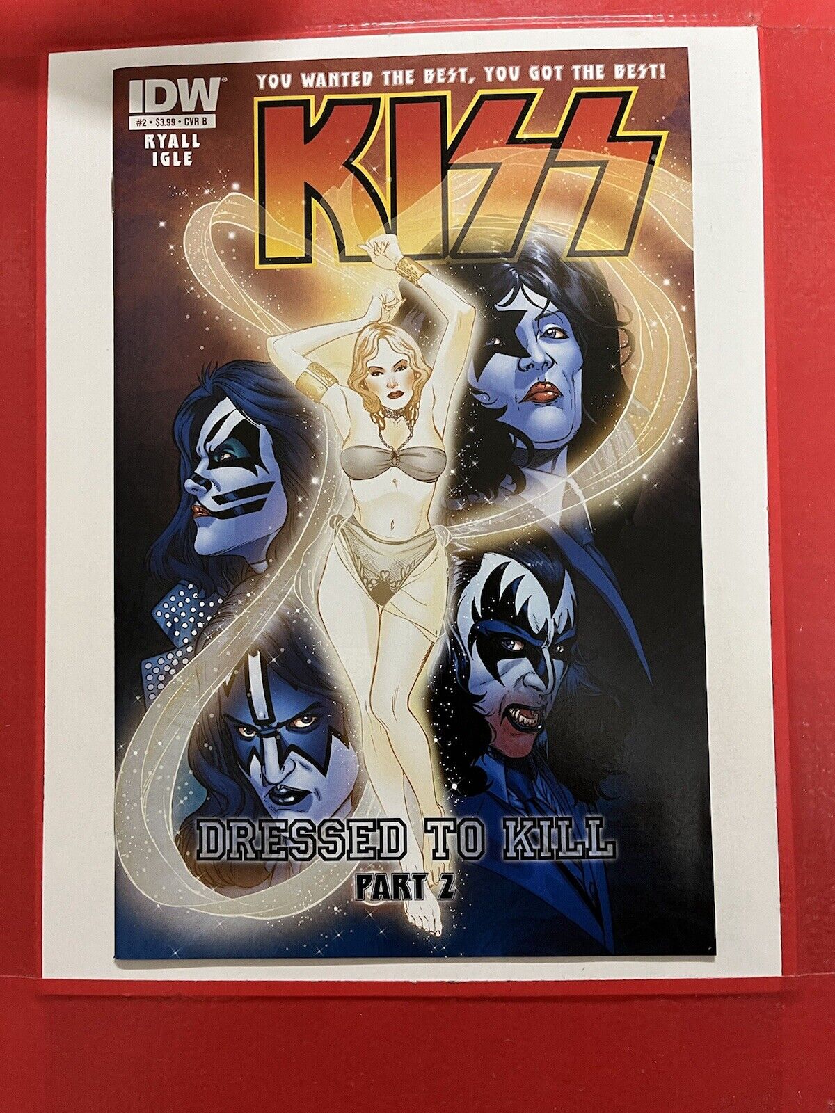 KISS - DRESSED TO KILL - 2012 IDW Variant Cover  Part 2 Issue #2 | Combined Ship
