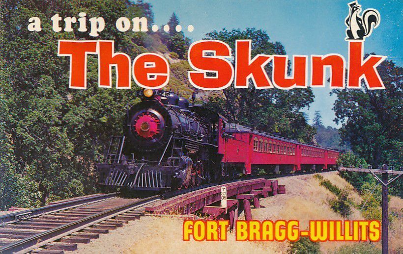 Ride the Super Skunk Train between Fort Bragg and Willits California