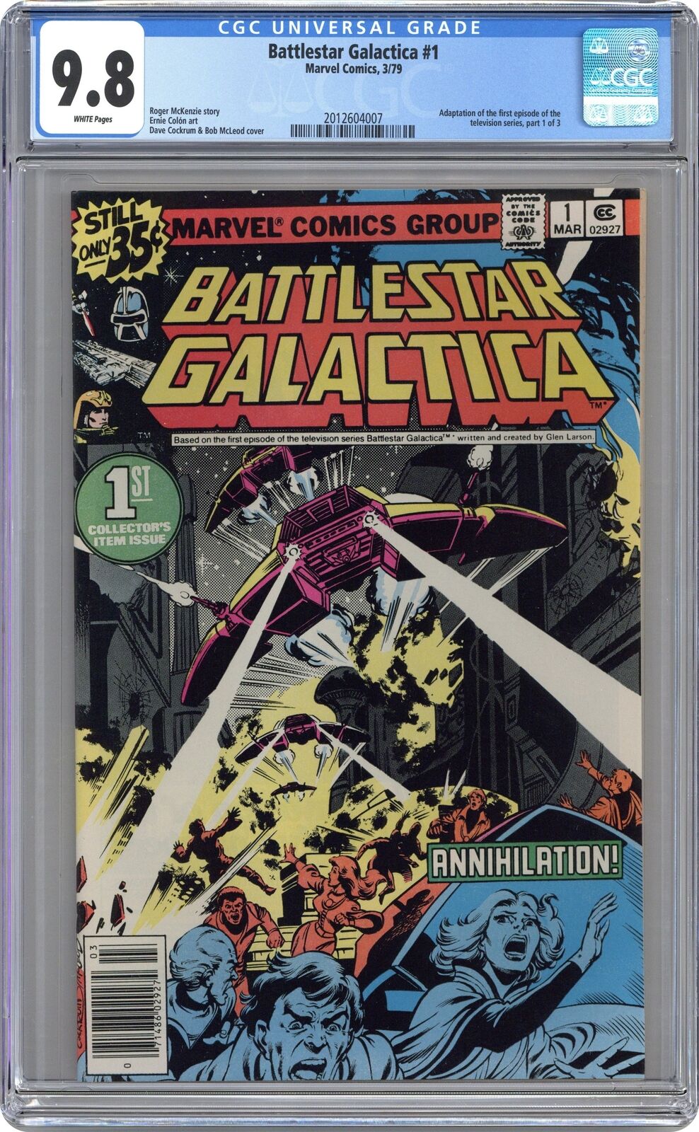 Battlestar Galactica #1 CGC 9.8 1979 Marvel 2012604007