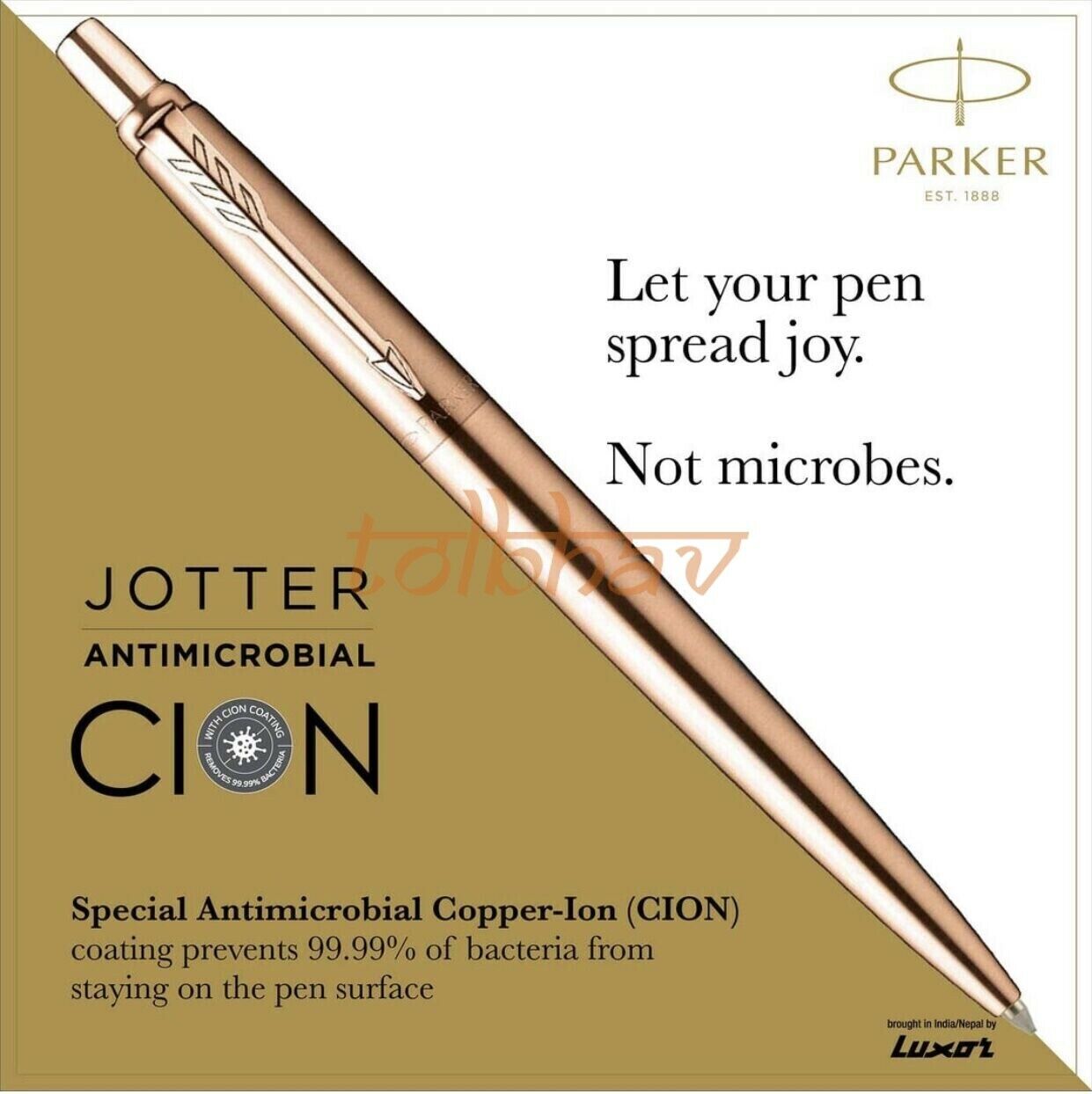 Parker Anti Microbial Jotter Copper Ion Ball Point Pen - CION Coated