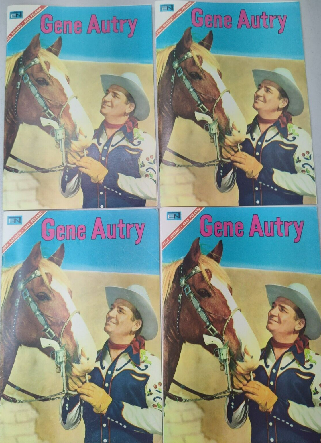 Lot of (4) Gene Autry #155 Spanish Mexico COVERS ONLY Nice Beauty 1967